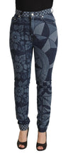 Load image into Gallery viewer, Dolce &amp; Gabbana Elegant Floral High Waist Skinny Jeans
