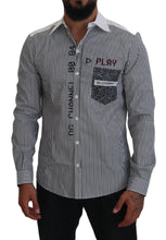 Load image into Gallery viewer, Dolce &amp; Gabbana Slim Fit Striped Casual Shirt with Channel Motive
