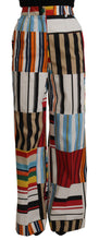 Load image into Gallery viewer, Dolce &amp; Gabbana Elegant High Waist Striped Trousers
