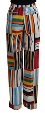 Load image into Gallery viewer, Dolce &amp; Gabbana Elegant High Waist Striped Trousers
