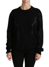 Load image into Gallery viewer, Dolce &amp; Gabbana Elegant Cashmere Crewneck Sweater with Lace Detail
