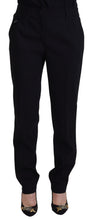 Load image into Gallery viewer, Dolce &amp; Gabbana Elegant Black Wool-Silk Blend Trousers
