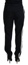 Load image into Gallery viewer, Dolce &amp; Gabbana Elegant Black Wool-Silk Blend Trousers
