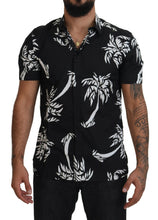 Load image into Gallery viewer, Dolce &amp; Gabbana Elegant Black Palm Tree Print Casual Shirt
