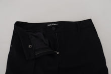 Load image into Gallery viewer, Dolce &amp; Gabbana Elegant Black Wool-Silk Blend Trousers
