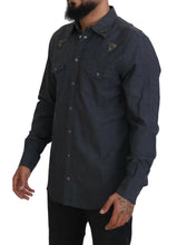 Load image into Gallery viewer, Dolce &amp; Gabbana Elegant Slim-Fit Blue Denim Casual Shirt
