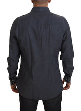 Load image into Gallery viewer, Dolce &amp; Gabbana Elegant Slim-Fit Blue Denim Casual Shirt
