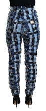 Load image into Gallery viewer, Dolce &amp; Gabbana Multicolor Patchwork High-Waist Skinny Jeans
