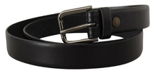 Load image into Gallery viewer, Dolce &amp; Gabbana Elegant Black Leather Classic Belt
