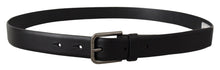 Load image into Gallery viewer, Dolce &amp; Gabbana Elegant Black Leather Classic Belt
