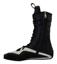 Load image into Gallery viewer, Dolce &amp; Gabbana Multicolor Leather High-Top Sneakers
