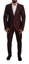 Load image into Gallery viewer, Dolce &amp; Gabbana Elegant Red Martini Three Piece Suit
