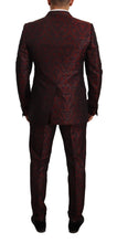 Load image into Gallery viewer, Dolce &amp; Gabbana Elegant Red Martini Three Piece Suit
