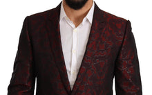 Load image into Gallery viewer, Dolce &amp; Gabbana Elegant Red Martini Three Piece Suit
