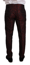 Load image into Gallery viewer, Dolce &amp; Gabbana Elegant Red Martini Three Piece Suit
