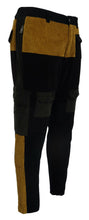 Load image into Gallery viewer, Dolce &amp; Gabbana Elegant Black Tapered Trousers with Yellow Accent
