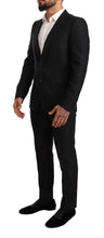 Load image into Gallery viewer, Dolce &amp; Gabbana Sleek Black Virgin Wool Martini Suit
