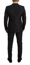 Load image into Gallery viewer, Dolce &amp; Gabbana Sleek Black Virgin Wool Martini Suit
