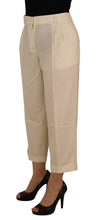 Load image into Gallery viewer, Dolce &amp; Gabbana Elegant Ivory High-Waist Wool Pants
