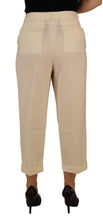 Load image into Gallery viewer, Dolce &amp; Gabbana Elegant Ivory High-Waist Wool Pants
