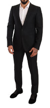 Load image into Gallery viewer, Dolce &amp; Gabbana Sleek Black Virgin Wool Martini Suit
