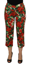 Load image into Gallery viewer, Dolce &amp; Gabbana Chic Cropped Mid Waist Pants - Multicolor
