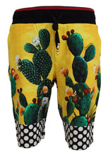 Load image into Gallery viewer, Dolce &amp; Gabbana Multicolor Cactus Print Cotton Sweat Shorts
