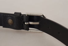 Load image into Gallery viewer, Dolce &amp; Gabbana Elegant Black Leather Belt with Metal Buckle
