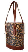 Load image into Gallery viewer, Dolce &amp; Gabbana Elegant Leopard Bucket Tote Bag
