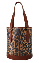 Load image into Gallery viewer, Dolce &amp; Gabbana Elegant Leopard Bucket Tote Bag
