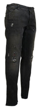 Load image into Gallery viewer, Dolce &amp; Gabbana Exquisite Gray Denim Pants for the Modern Gentleman
