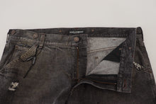 Load image into Gallery viewer, Dolce &amp; Gabbana Exquisite Gray Denim Pants for the Modern Gentleman
