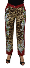 Load image into Gallery viewer, Dolce &amp; Gabbana Elegant Multicolor High Waist Silk Pants
