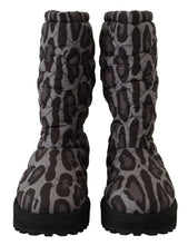 Load image into Gallery viewer, Dolce &amp; Gabbana Elegant Gray Leopard Mid Calf Boots
