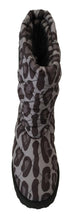 Load image into Gallery viewer, Dolce &amp; Gabbana Elegant Gray Leopard Mid Calf Boots
