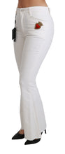 Load image into Gallery viewer, Dolce &amp; Gabbana Chic Flared Mid Waist Embroidered Pants
