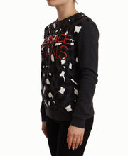 Load image into Gallery viewer, Versace Jeans Chic Black Leopard Crew Neck Pullover
