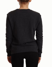 Load image into Gallery viewer, Versace Jeans Chic Black Leopard Crew Neck Pullover
