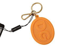 Load image into Gallery viewer, Dolce &amp; Gabbana Stunning Orange Gold Keychain &amp; Bag Charm
