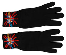 Load image into Gallery viewer, Dolce &amp; Gabbana Elegant Black Virgin Wool Unisex Gloves
