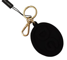 Load image into Gallery viewer, Dolce &amp; Gabbana Elegant Black and Gold Keychain Accessory
