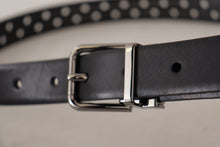 Load image into Gallery viewer, Dolce &amp; Gabbana Elegant Black Leather Belt with Metal Buckle
