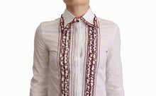 Load image into Gallery viewer, Dolce &amp; Gabbana Elegant White Cotton Long Sleeve Polo Top
