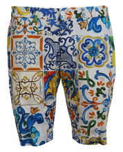 Load image into Gallery viewer, Dolce &amp; Gabbana Majolica Print Casual Chinos Shorts
