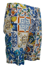 Load image into Gallery viewer, Dolce &amp; Gabbana Majolica Print Casual Chinos Shorts
