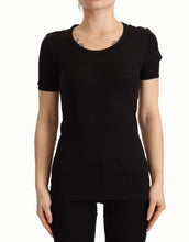Load image into Gallery viewer, Dolce &amp; Gabbana Elegant Black Cotton Short Sleeve Top
