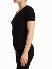 Load image into Gallery viewer, Dolce &amp; Gabbana Elegant Black Cotton Short Sleeve Top
