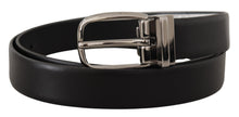 Load image into Gallery viewer, Dolce &amp; Gabbana Elegant Leather Belt with Metal Buckle
