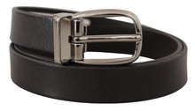 Load image into Gallery viewer, Dolce &amp; Gabbana Elegant Black Leather Dress Belt
