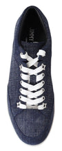 Load image into Gallery viewer, Jimmy Choo Chic Slip-On Blue Denim Suede Sneakers
